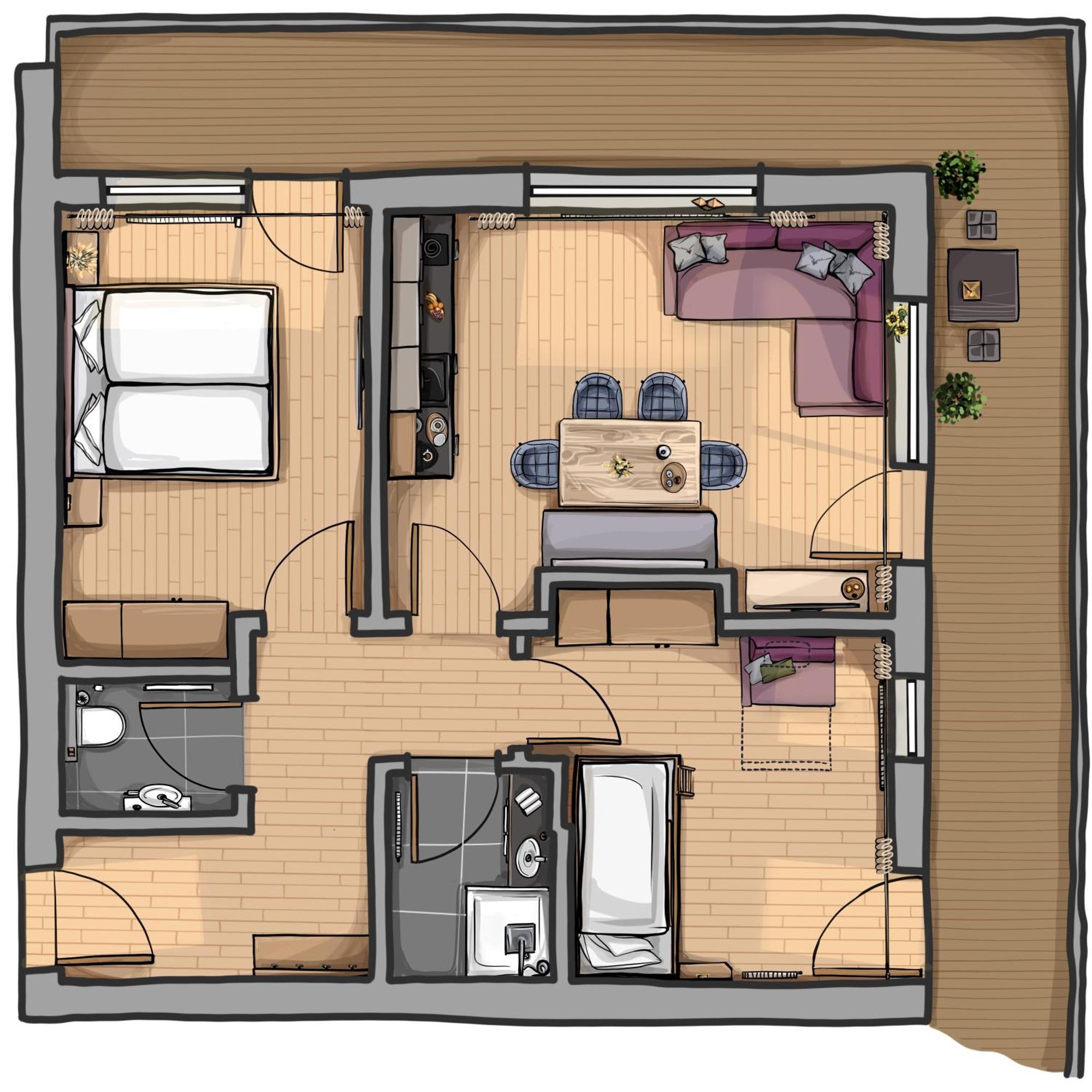 Appartements Sonnalm Berwang Exteriör bild